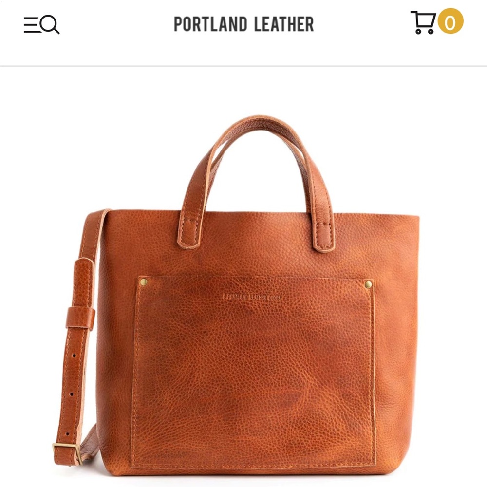 Portland Leather Goods Mini Crossbody Tote